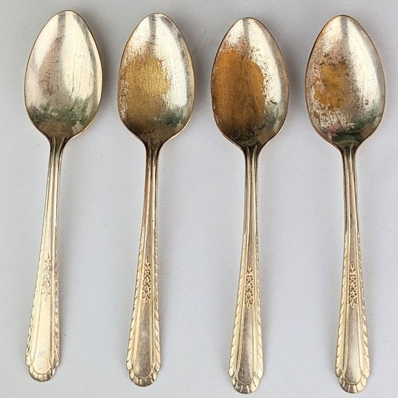 Antique Silver Plated Forks & Spoons Silverware | 1930s Holmes Tuttle Wentworth - Picture 8 of 10